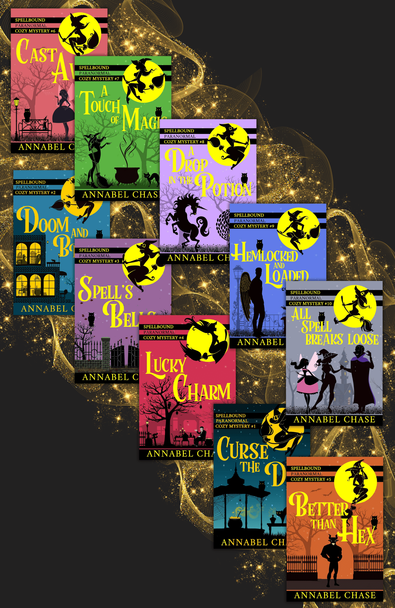 Spellbound Paranormal Cozy Mystery series by Annabel Chase