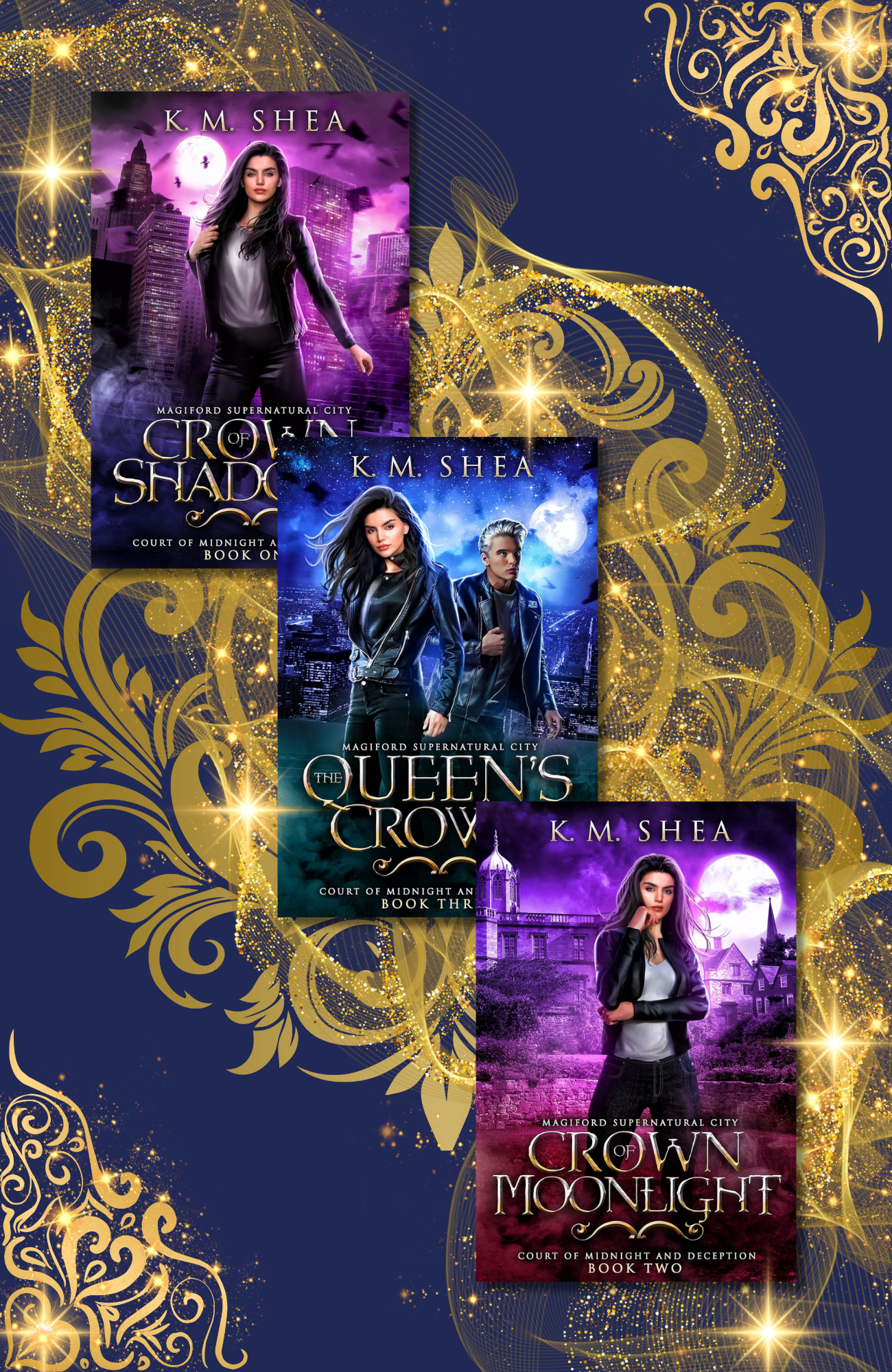 Court of Midnight and Deception series by K.M. Shea