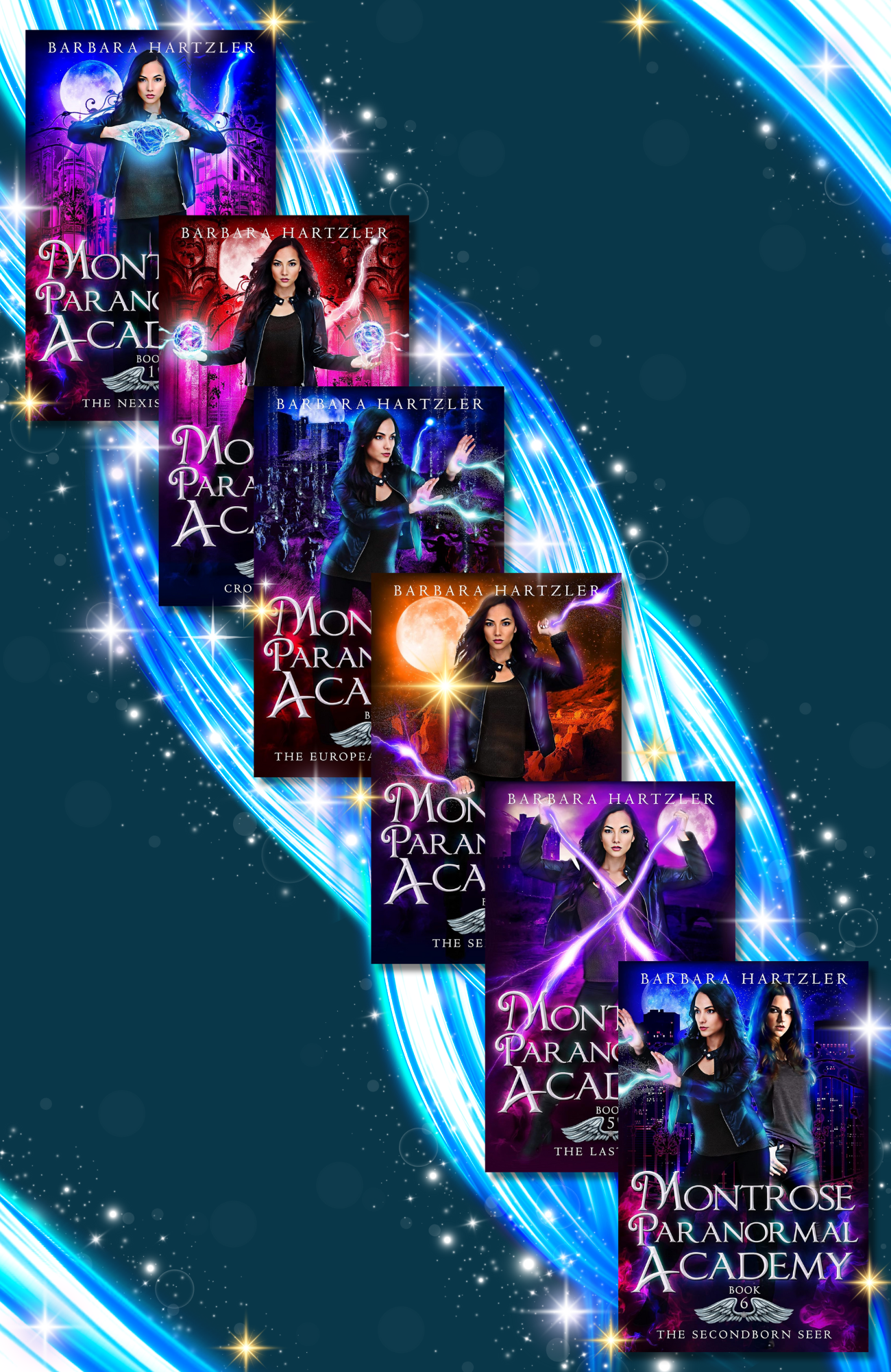 When prophecies come to life, all hell breaks loose! A review of the Montrose Paranormal Academy series by Barbara Hartzler
